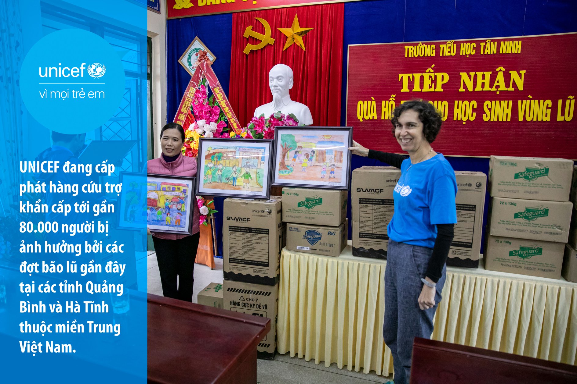 UNICEF cấp phát hàng cứu trợ khẩn cấp tới gần 80.000 người bị ảnh hưởng ...